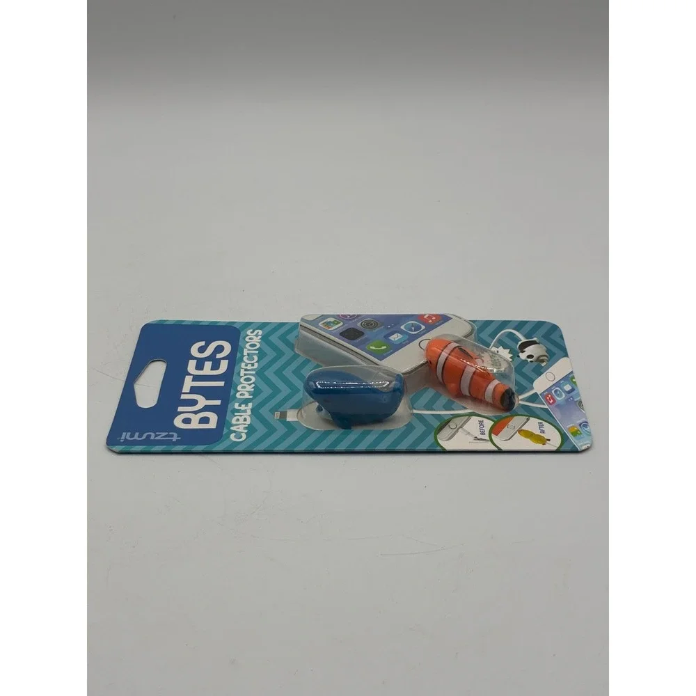 Tzumi Bytes Cable Protectors 2 Pack Whale & Clownfish iByte Item 6079 NEW